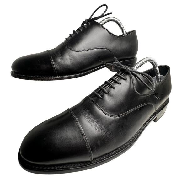 Thursday Boot Co The Executive Men Sz 10 Black Leather Cap Toe Oxford Dress Shoe - Picture 1 of 16